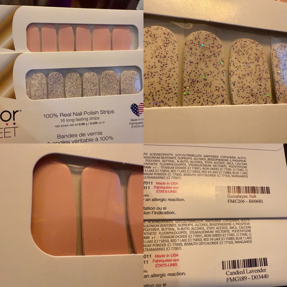 Color Street Nail Strips - Himalayan Salt and Candied Lavender